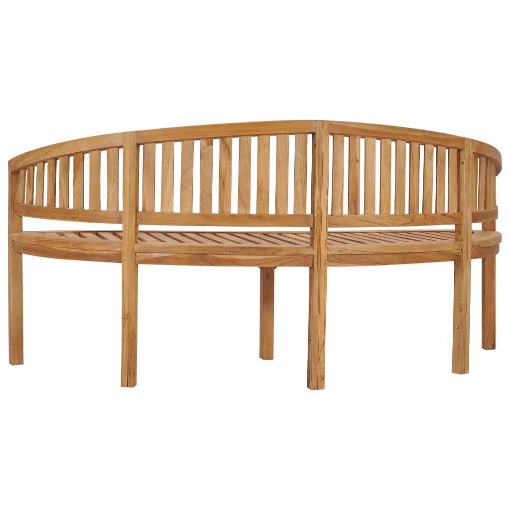 Maison Chic - Banc de jardin - Banc d'extérieur - Banquette en forme de banane 180 cm bois de teck solide - Imagen 4