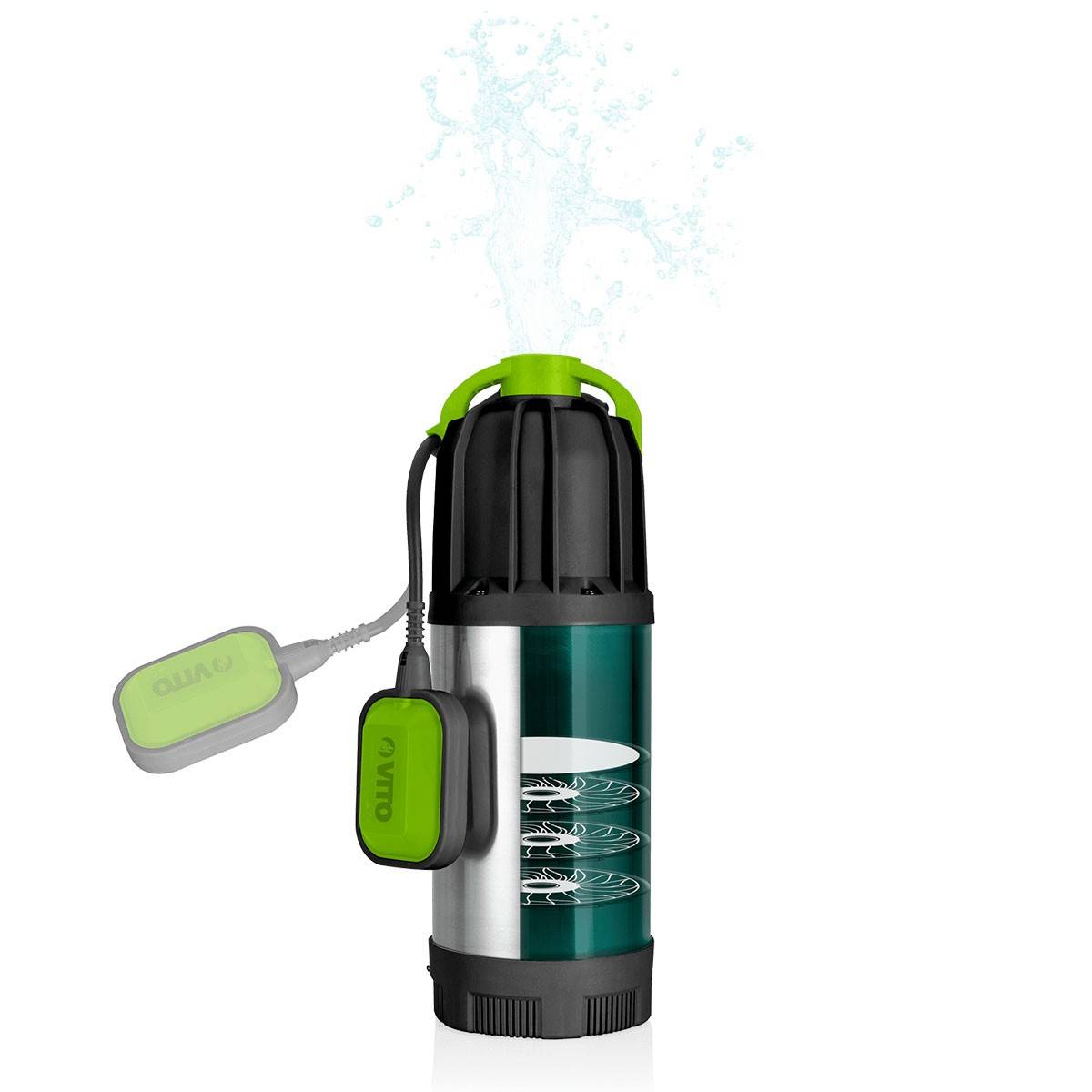 Pompe de relevage 1000W Multicellulaire Pompe à eau 6500 L/h VITO - Imagen 3