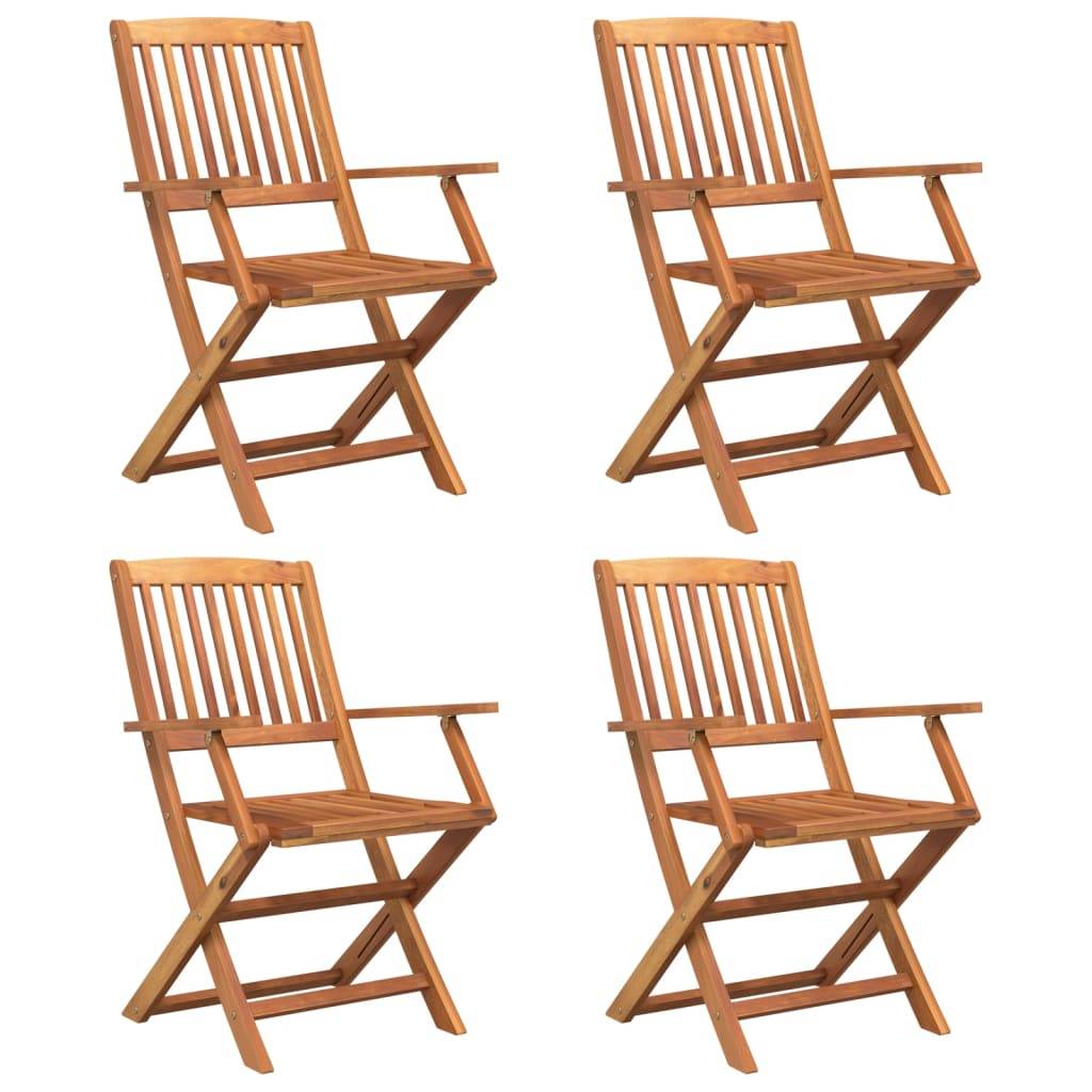 Vidaxl - Ensemble à manger de jardin 5 pcs Bois d'acacia solide vidaXL 3152901 - Image 5