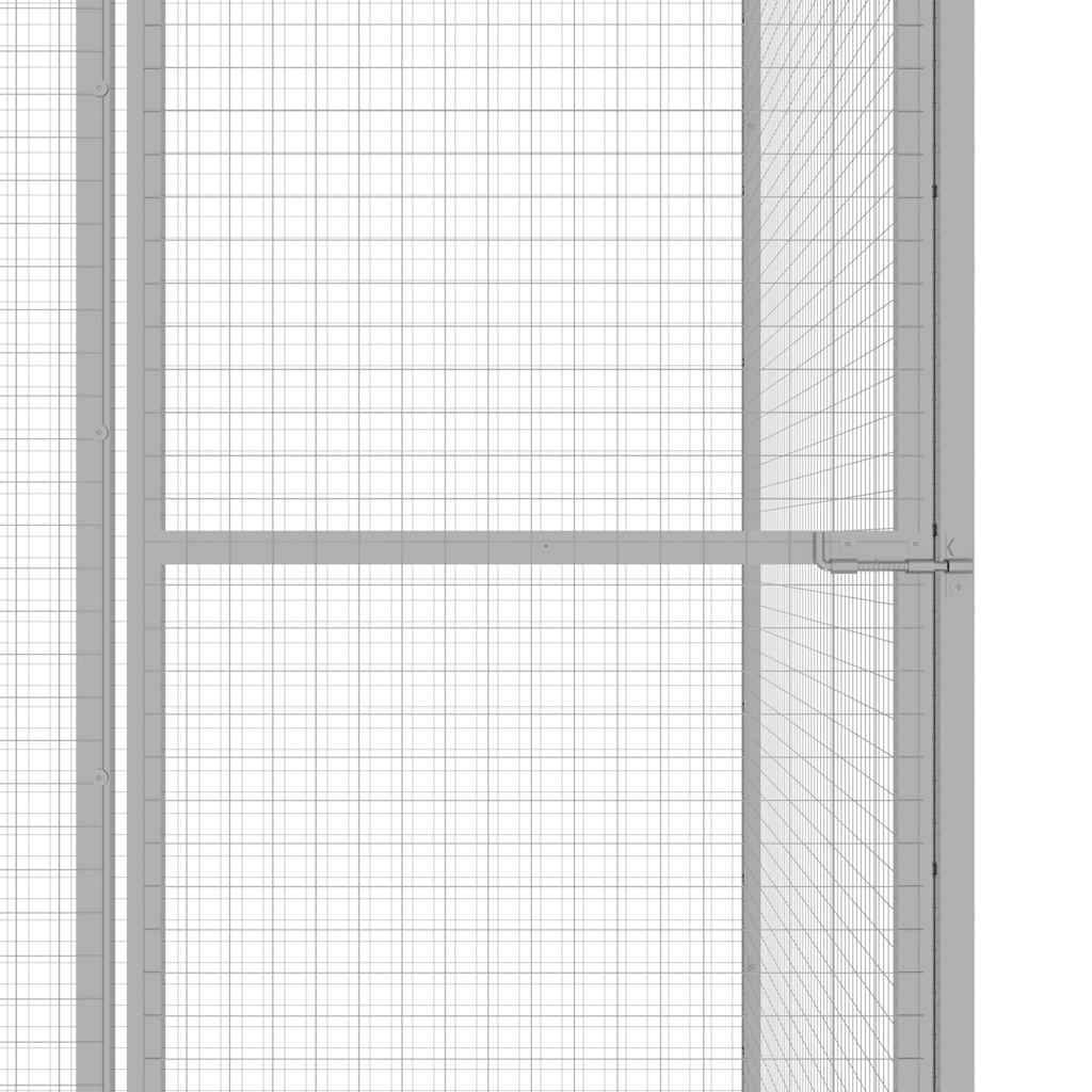 Vidaxl - Cage pour chat 3x1,5x1,5 m Acier galvanisé vidaXL 146357 - Image 4