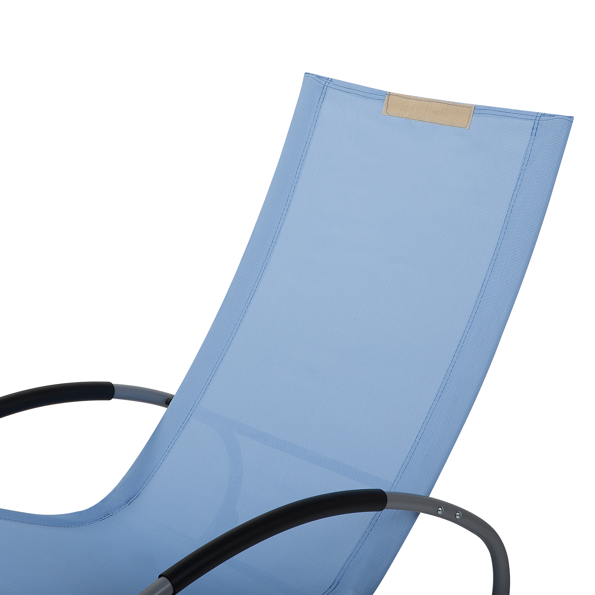 Beliani - Chaise longue Acier Bleu CAMPO - Beliani - Imagen 8