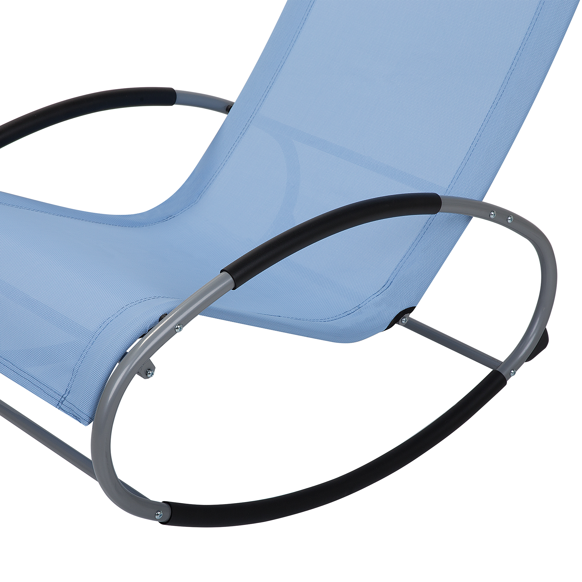 Beliani - Chaise longue Acier Bleu CAMPO - Beliani - Imagen 9