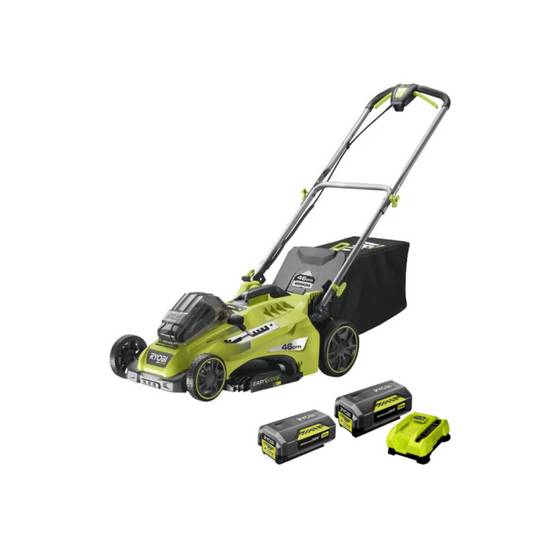 Ryobi - Pack RYOBI Tondeuse 36V RLM36X46H50PG - 2 Batteries 36V LithiumPlus 4.0Ah - 5.0Ah - 1 Chargeur - Image 1