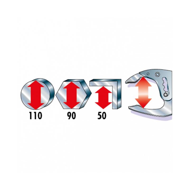 Pince étaux à becs longs FACOM 501APB - Image 2