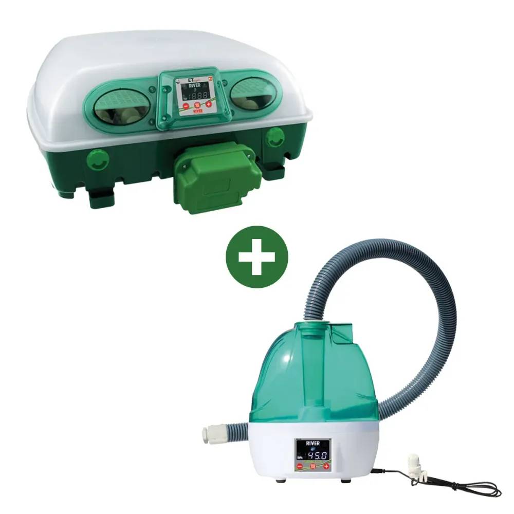 River System - Couveuse automatique Egg Tech SUPER 49 + humidificateur Nebula - Image 1