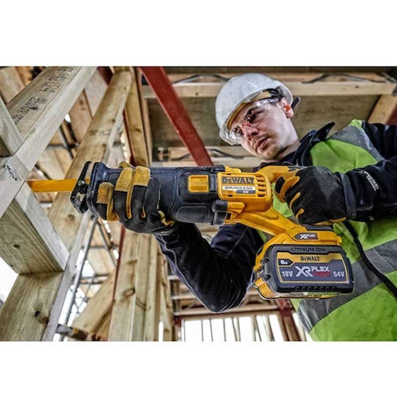 Scie sabre 2.0 XR FLEXVOLT 54V Li-Ion Brushless DEWALT - sans batterie ni chargeur - coffret TSTAK - DCS389NT-XJ - Image 4