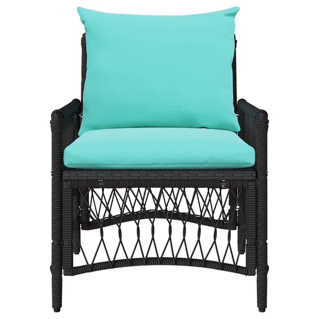 Maison Chic - Chaise De Jardin - Fauteuil De Jardin Noir 60 x 70 x 78cm polyrotin - Image 4