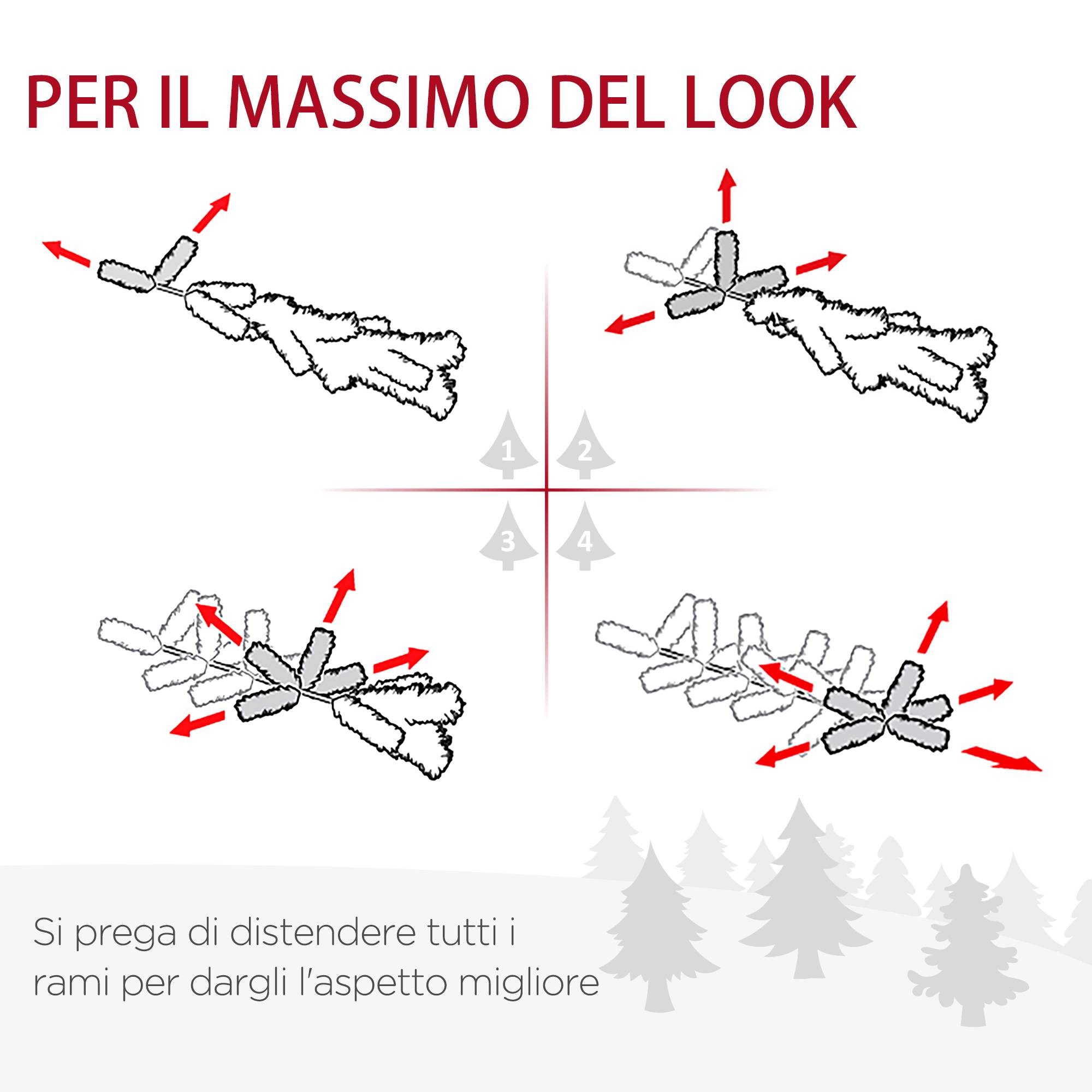 Décorations de Noël, ensemble de 4 pièces comprenant 2 sapins de Noël Φ40x90 cm, une guirlande de Noël et une couronne de Noël - Image 8