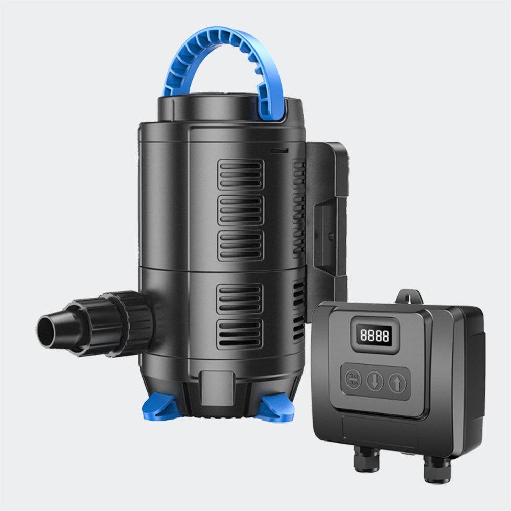 Helloshop26 - Pompe à eau de bassin filtre filtration cours d'eau eco aquarium petit étang eco 8000l/h 80 Watts - Imagen 1