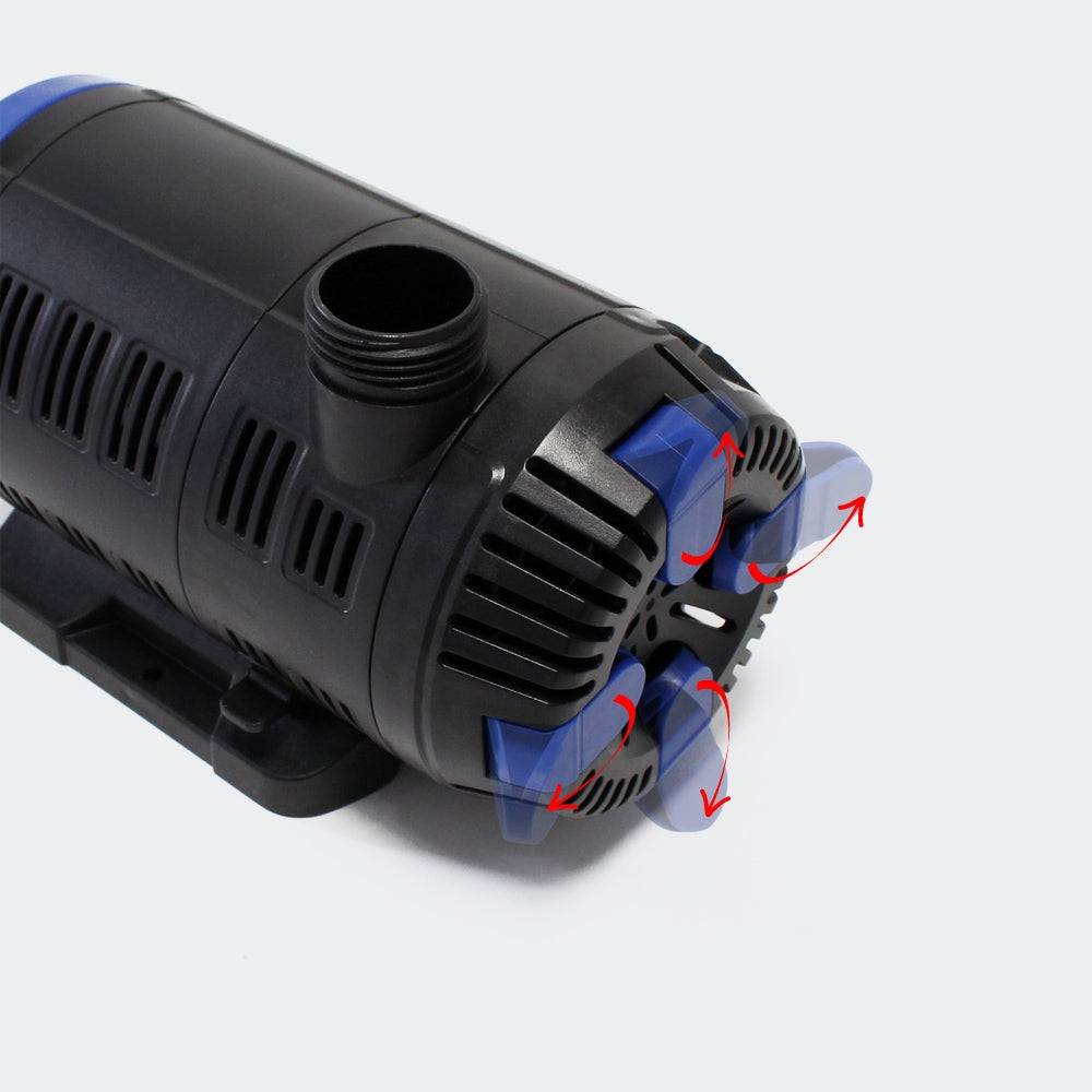 Helloshop26 - Pompe à eau de bassin filtre filtration cours d'eau eco aquarium petit étang eco 8000l/h 80 Watts - Imagen 3