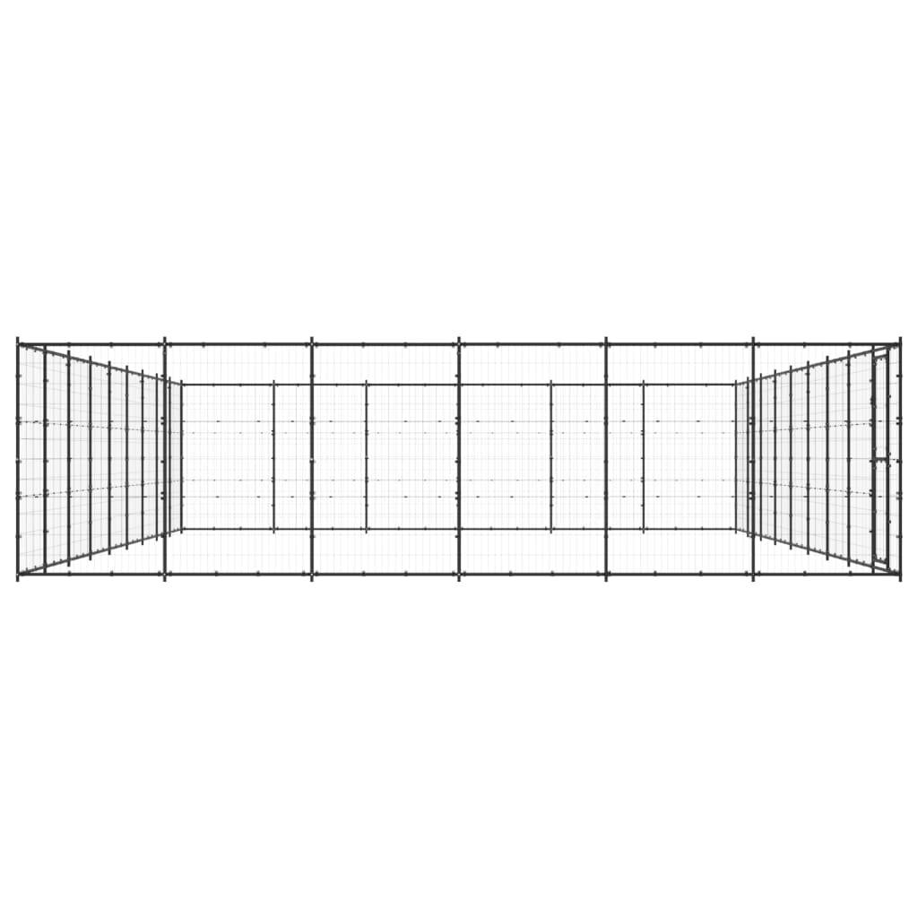 Vidaxl - Chenil d'extérieur pour chiens Acier 65,34 m² vidaXL 3082326 - Imagen 5
