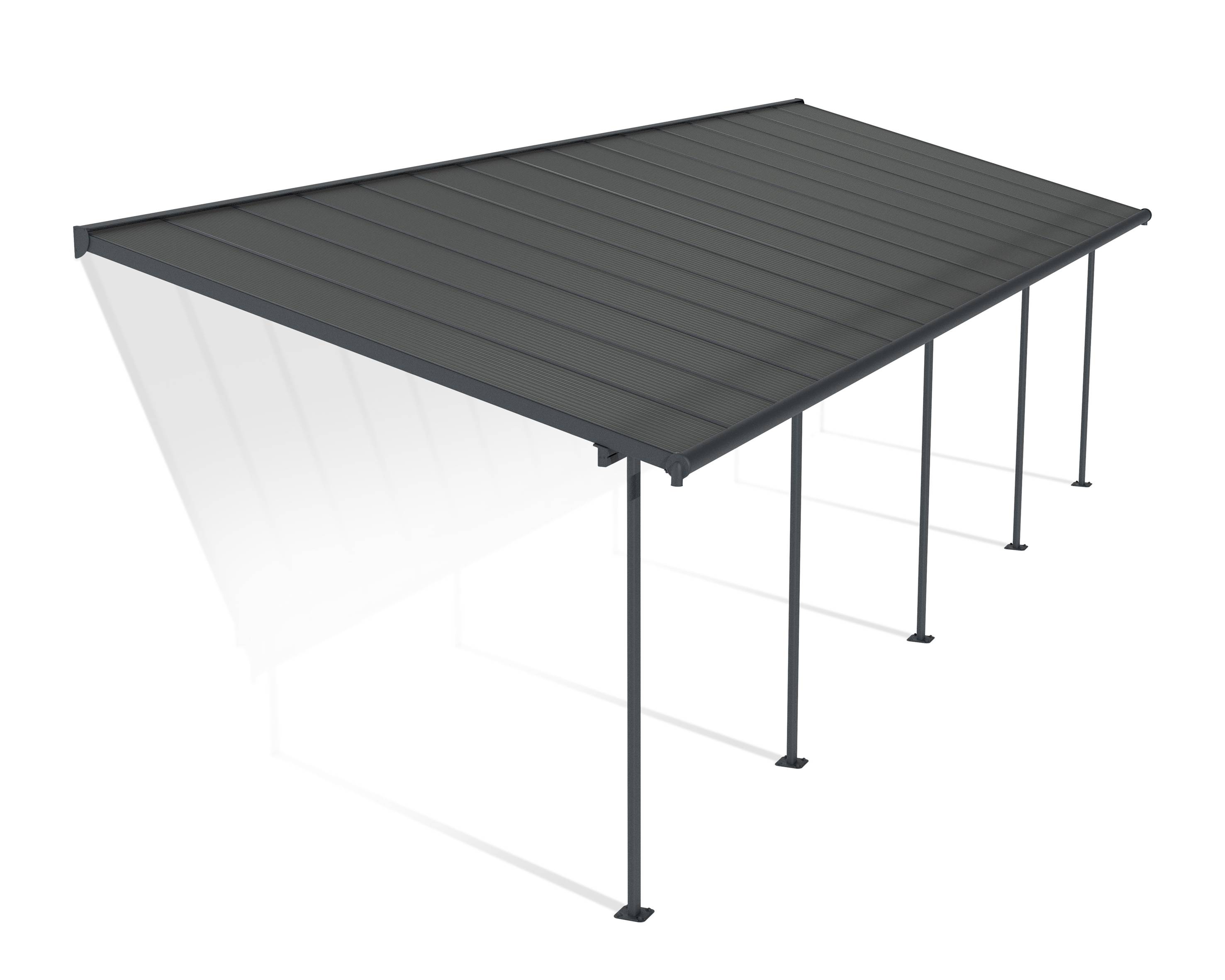 Canopia - Canopia Pergola Capri 3X9,7 Grise, toiture gris - Imagen 1
