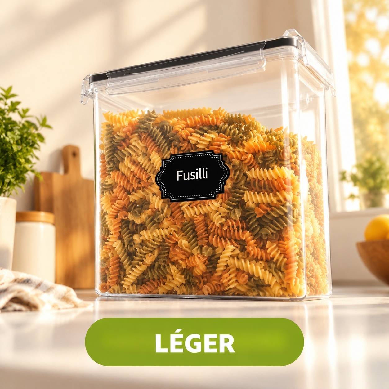 Boîtes Alimentaires Hermétiques Empilables avec Bec Verseur, Lot de 8 4L - Image 6