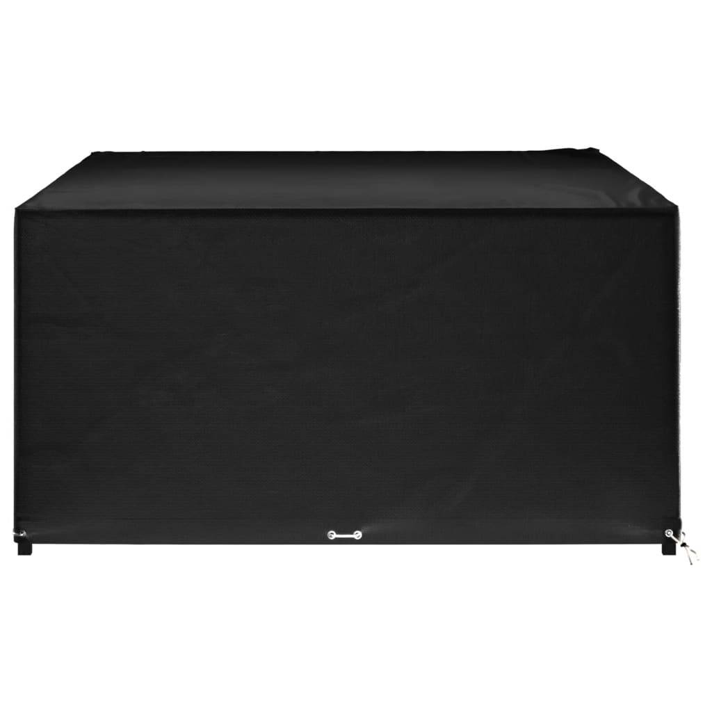 Housse Salon de Jardin XXL Rectangulaire PE Imperméable Anti-UV pour Mobilier de Terrasse Noir 300x250x90cm – ComfortXL Outdoor Living - Image 5