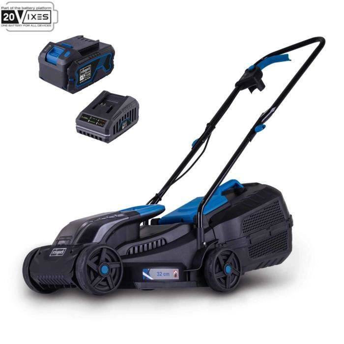 Scheppach - Tondeuse san fil BC-MP320-X +set batterie 1x4Ah 1x2,4Ah - SCHEPPACH