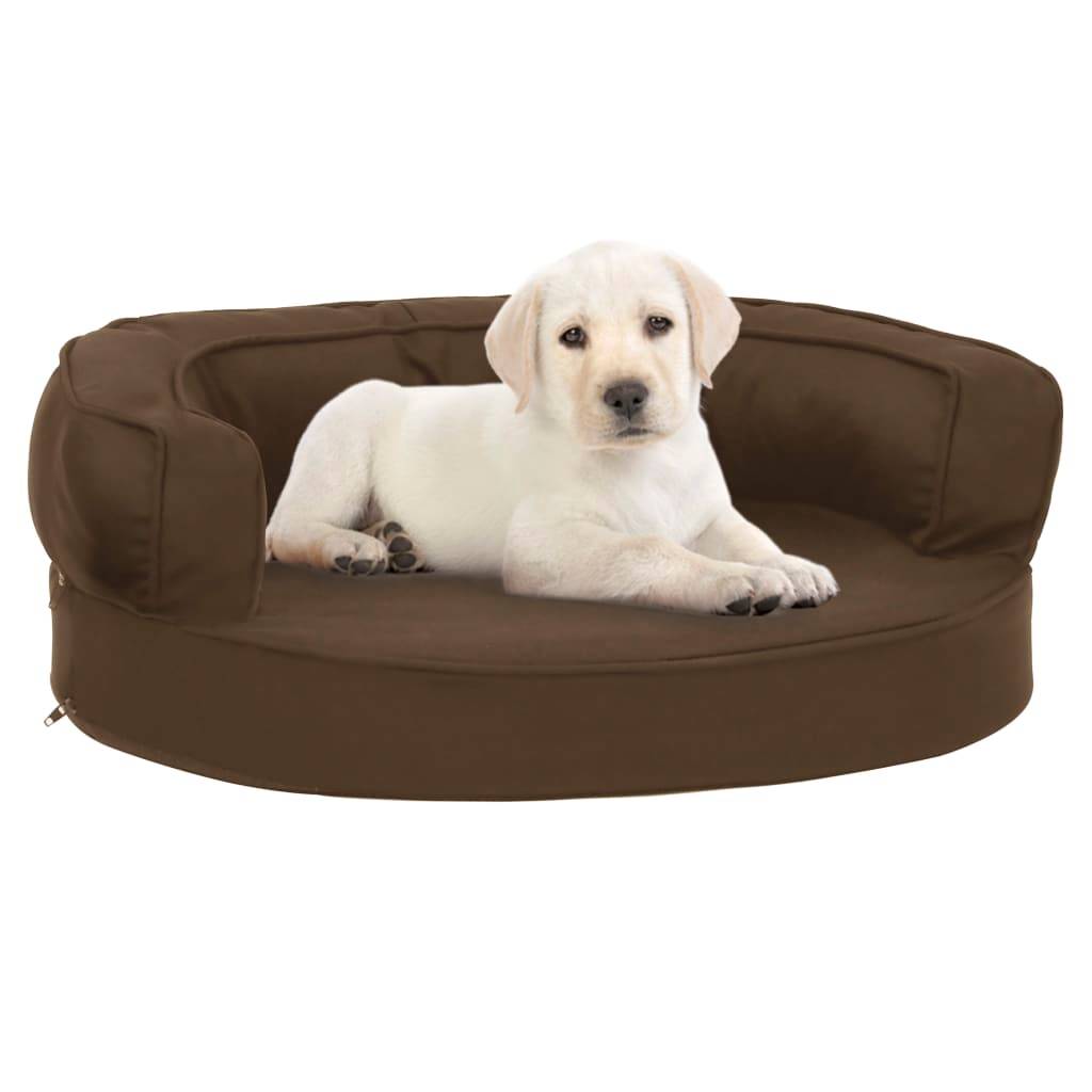 Vidaxl - Matelas de lit ergonomique pour chien 60x42 cm Aspect de lin vidaXL 171301 - Imagen 1