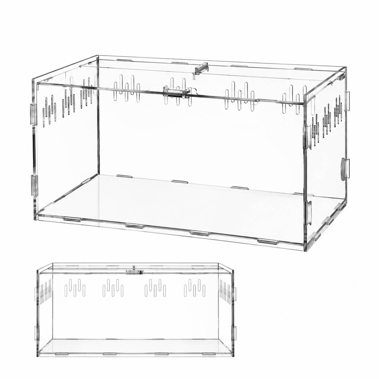 Boîte Terrarium Acrytique Magnétique Ventilée Pour Reptiles Et Insectes - Image 1