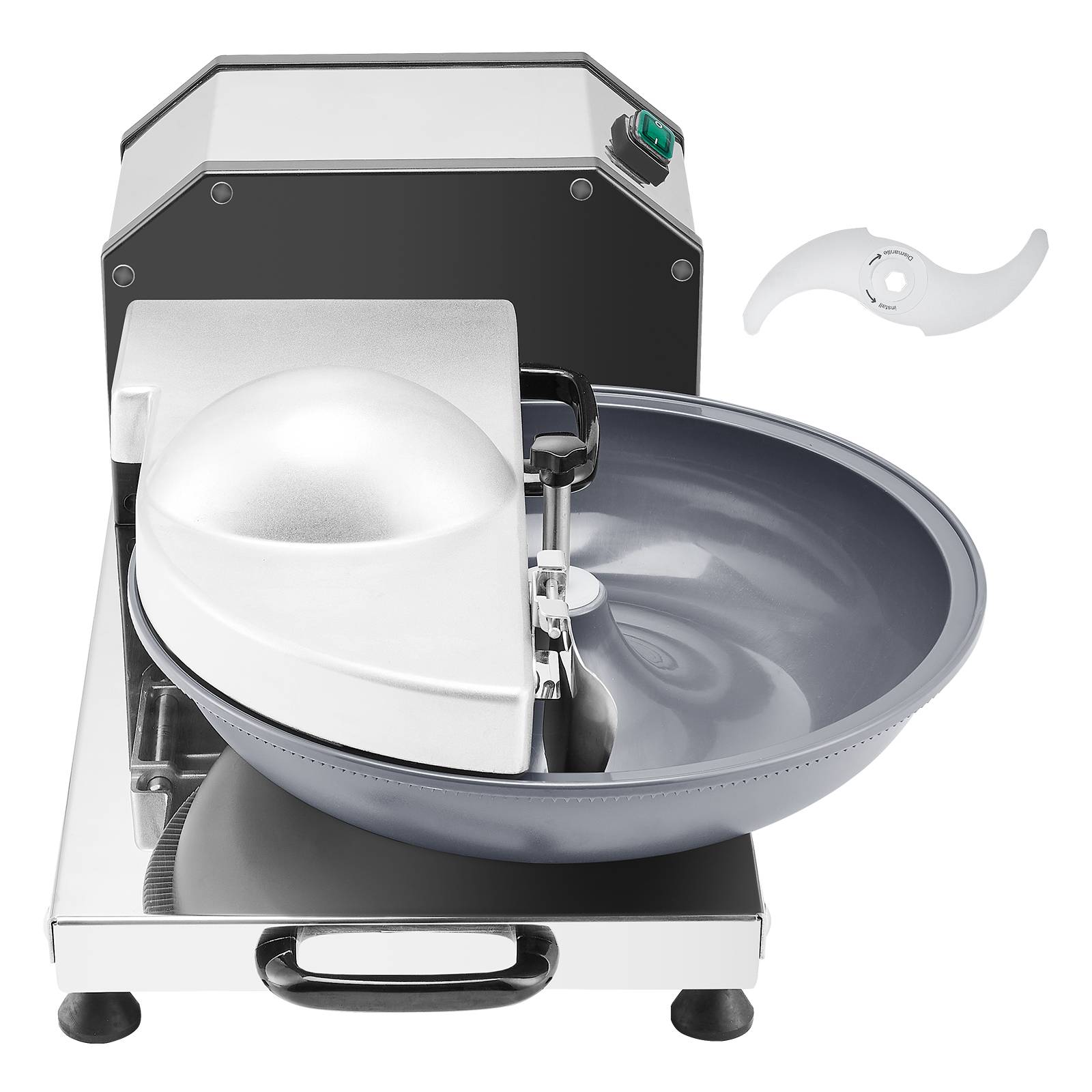Vevor - VEVOR Robot culinaire hachoir légumes 3000 tr/min inox. Lame incurvée en S. Pour fruits, restaurant, maison. - Image 1