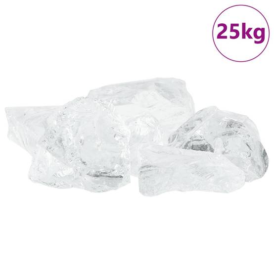 PANGIVO - Pierres de jardin verre blanc 12 x 12 x 12 cm - PANGIVO - Image 4