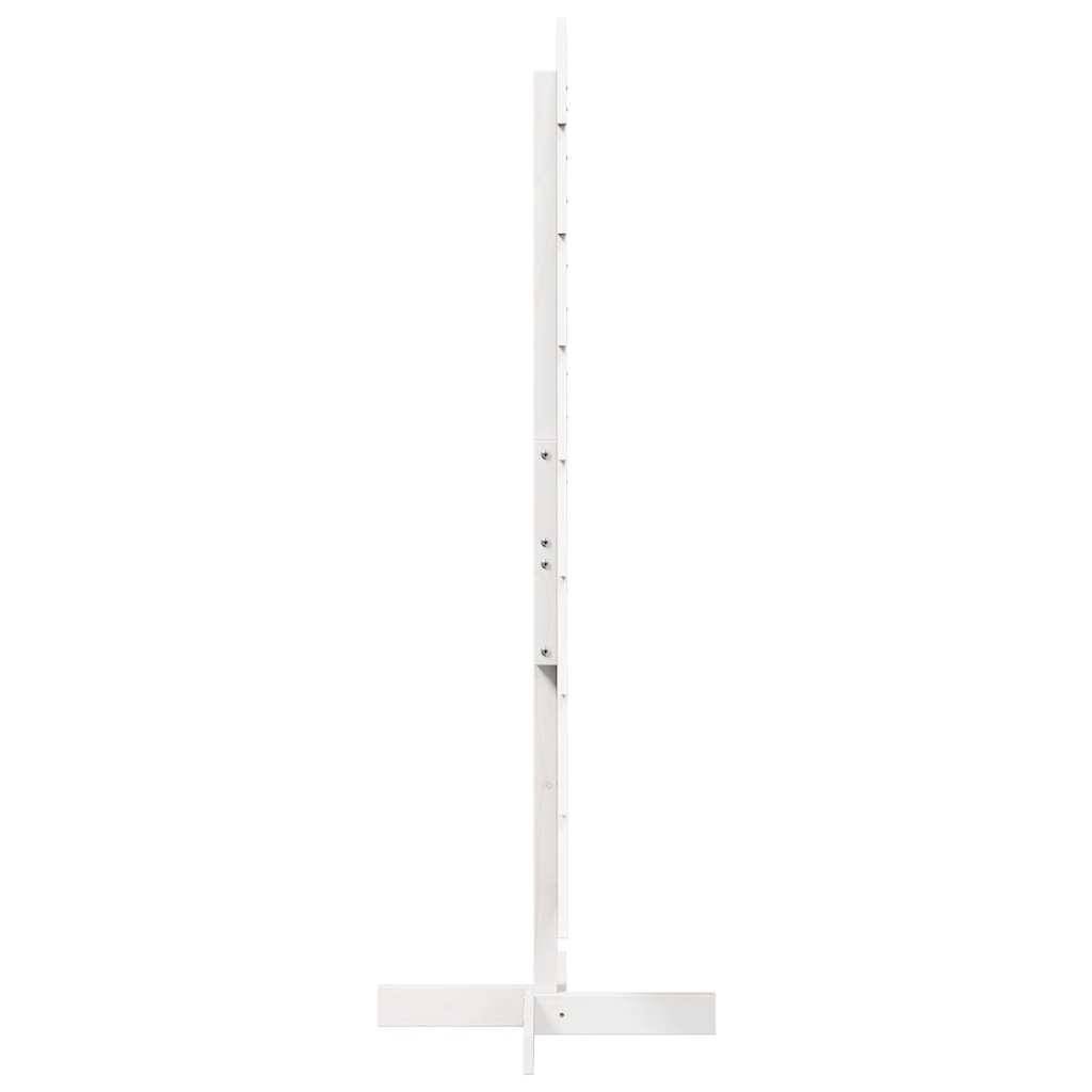 Sapin de Noël en Bois Pin Massif Décoration Intérieure 150 cm Blanc – ComfortXL Outdoor Living - Image 4