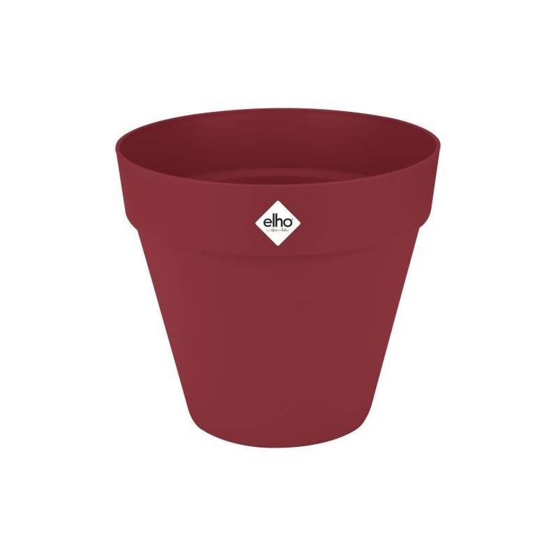 Elho - Pot De Fleur - Elho - Loft Urban Rond - Roues 40 - Rouge - L 39 X B 38.5 X H 35 Cm - Extérieur - 100% Recyclé - Imagen 2