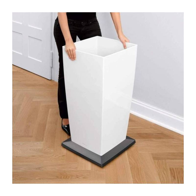 Lechuza - Pot De Fleur Lechuza Cubico Premium 40 - Kit Complet, Taupe Brillant - Imagen 5