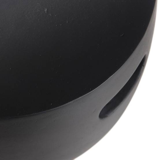 HECTOR - Table d'appoint de jardin ronde béton 43x43 cm noir - Image 6