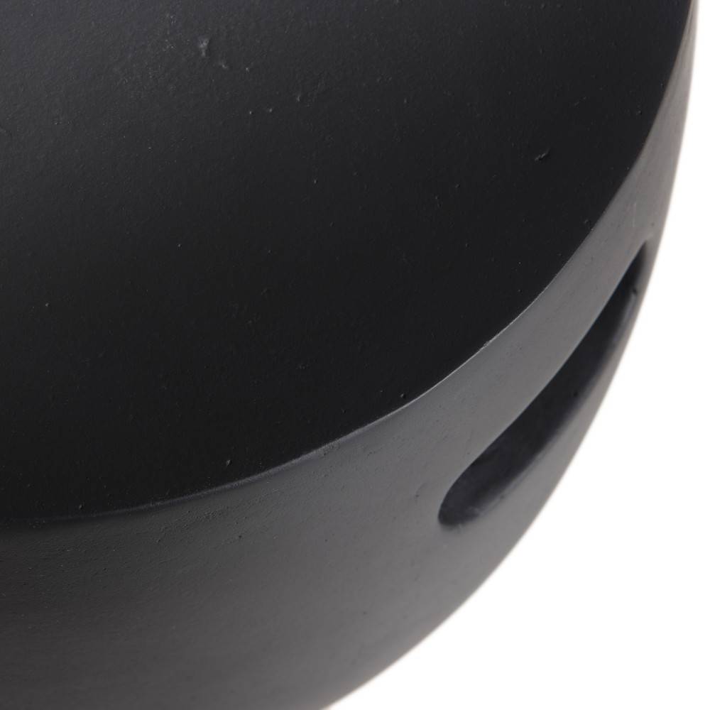 HECTOR - Table d'appoint de jardin ronde béton 43x43 cm noir - Image 6