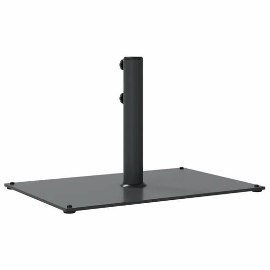 Base de parasol rectangulaire 60,5 x 41 x 38 cm avec 4 coussinets fer gris foncé - Image 4