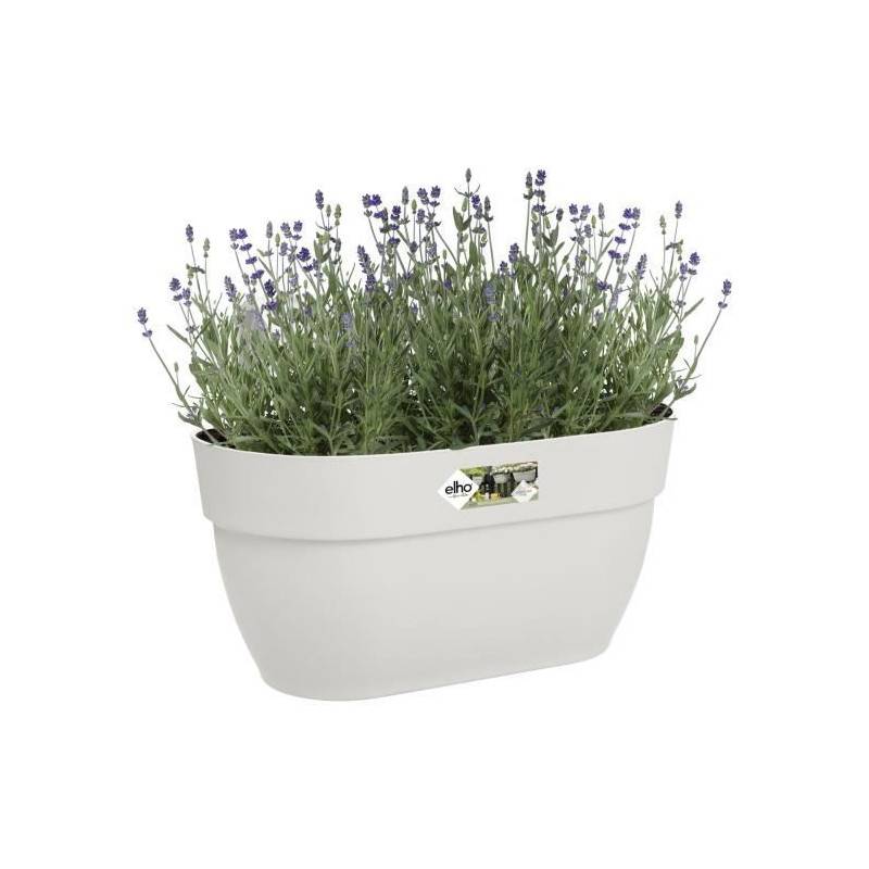 Elho - Elho - Pot De Fleurs -  Vibia Campana Easy Hanger Medium - Blanc Soie - Balcon Exterieur - L 24.1 X W 36 X H 26.5 Cm - Image 3