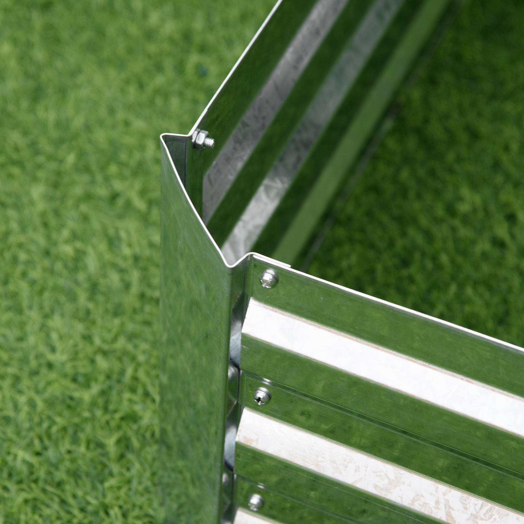 PANGIVO - Carré potager acier galvanisé argent 120 x 90 x 30 cm - PANGIVO - Image 10