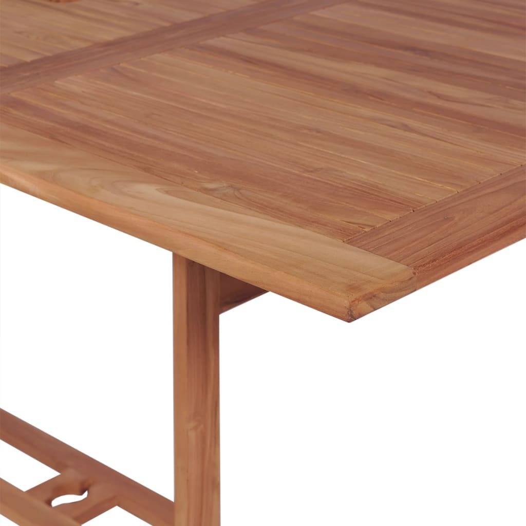 Table de jardin Bois de teck solide 180 x 90 x 75 cm, Poids :25kg - PANGIVO - Image 4