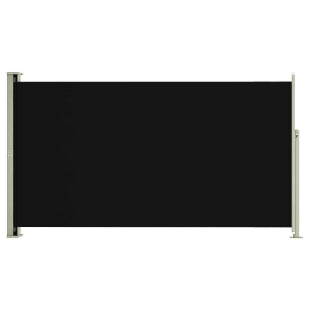 Helloshop26 - Auvent paravent store brise-vue latéral rétractable de patio jardin terrasse balcon protection visuelle écran 170 x 300 cm noir - Imagen 1