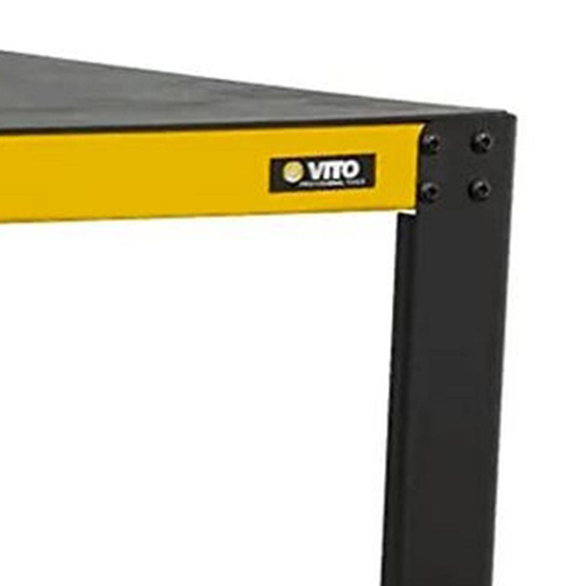 Etabli de bricolage Professionnel Robuste Acier / ABS 4 pieds réglables Charge max 2000 kg VITO - Imagen 4