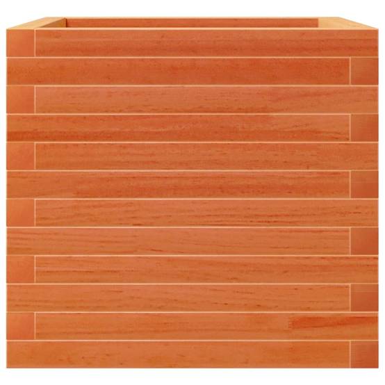 Jardinière bois pin massif cire marron 50 x 50 x 45,5 cm - PANGIVO - Image 6