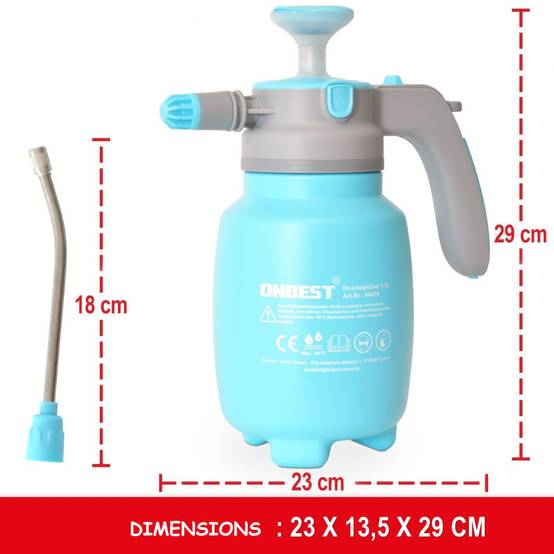 Pulvérisateur à pression 1,5L Buse réglable lance 18cm - Image 2