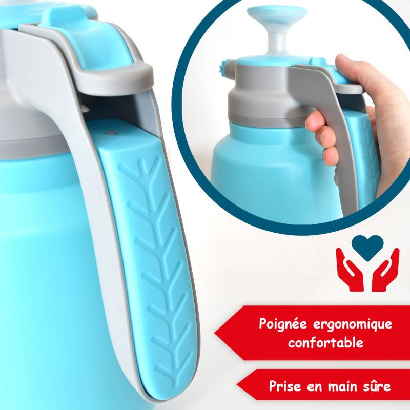 Pulvérisateur à pression 1,5L Buse réglable lance 18cm - Image 5