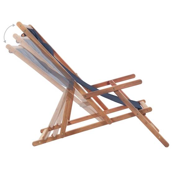 Chaise bois composite 1 places polyester bleu - Prolenta premium p345.6 - Image 5