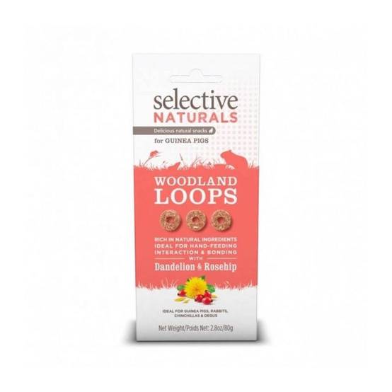 Friandises Woodland loops cochon d'inde et rongeurs - Selective 80 g