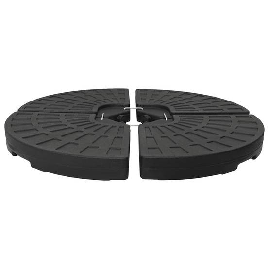 Vidaxl - Socle de parasol en forme d'éventail 4 pcs Noir vidaXL 47857 - Image 2