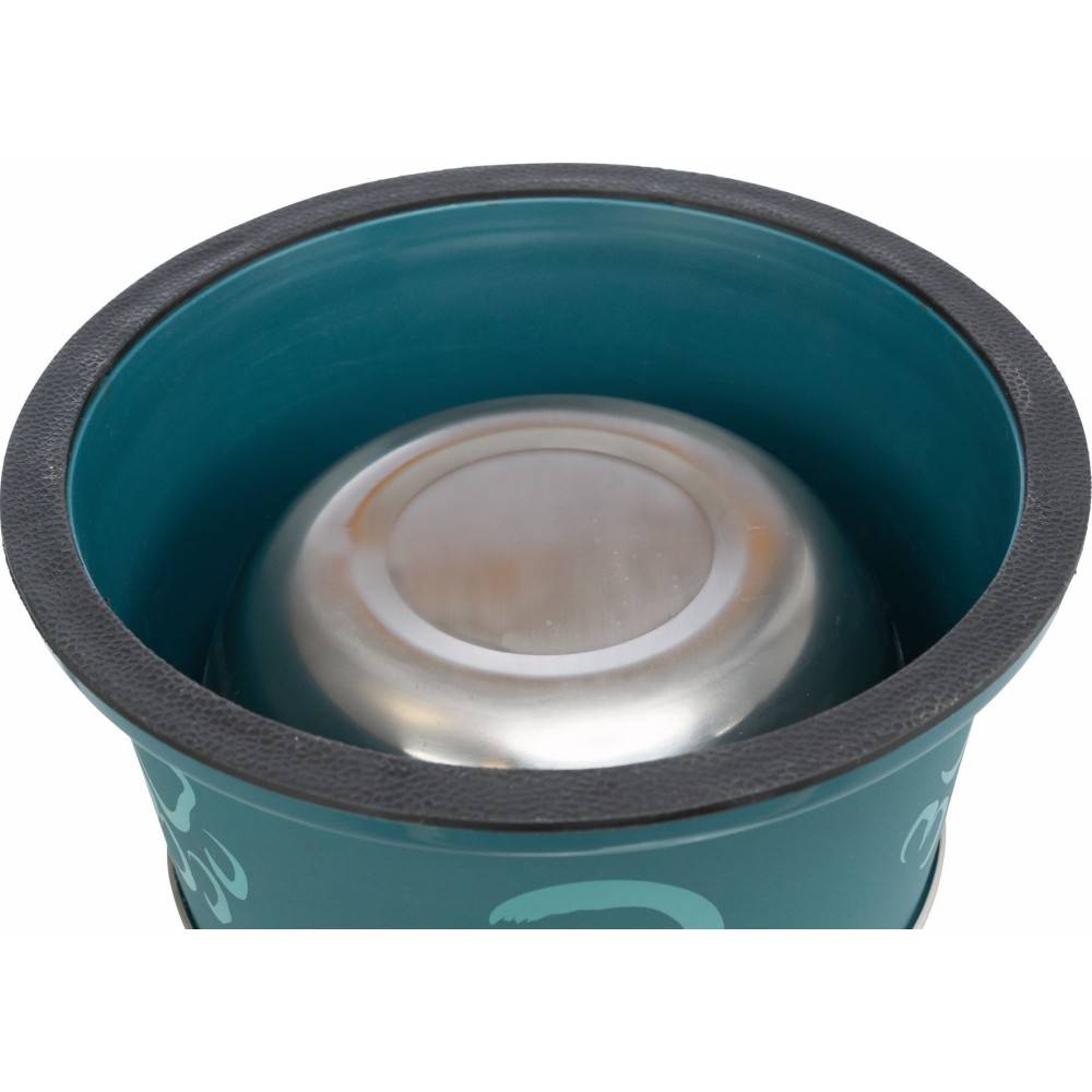 Trixie - Ecuelle 0.9 litre ø 19 cm  acier inox plastique couleur aléatoire pour chiens à longues oreilles, - Imagen 5