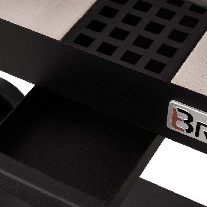 Brasero - Barbecue Charbon Bois Salamanca BRASERO - Grilles acier chromé de 40,5 x 49 cm - Hauteur de grille ajustable - Sur chariot, Noir - Image 8