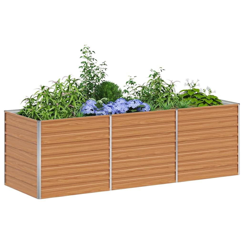 Prolenta Premium - Jardinière acier marron 240 x 80 x 77 cm - Prolenta premium p371.7 - Image 3