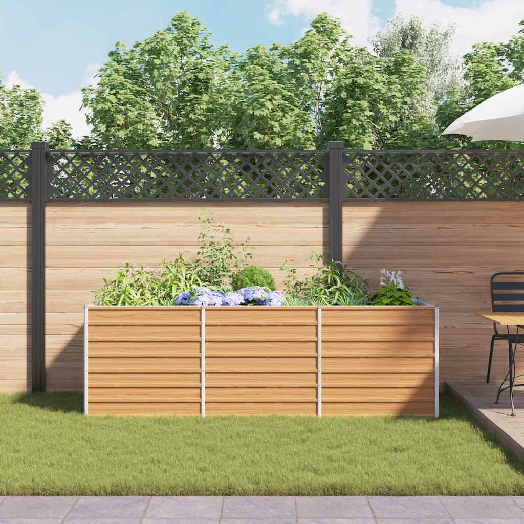 Prolenta Premium - Jardinière acier marron  240 x 80 x 77 cm  - Prolenta premium p371.7 - Image 4