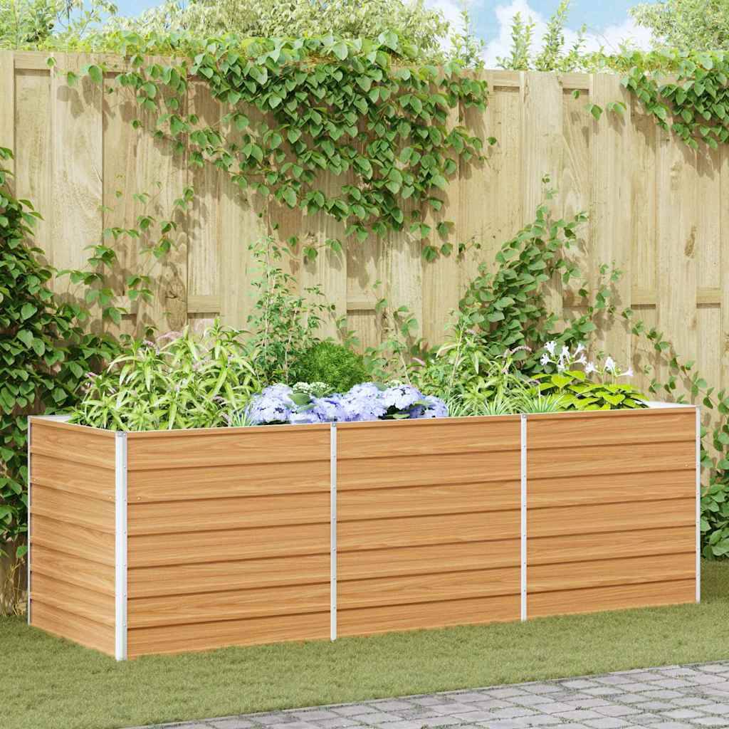Prolenta Premium - Jardinière acier marron 240 x 80 x 77 cm - Prolenta premium p371.7 - Image 2