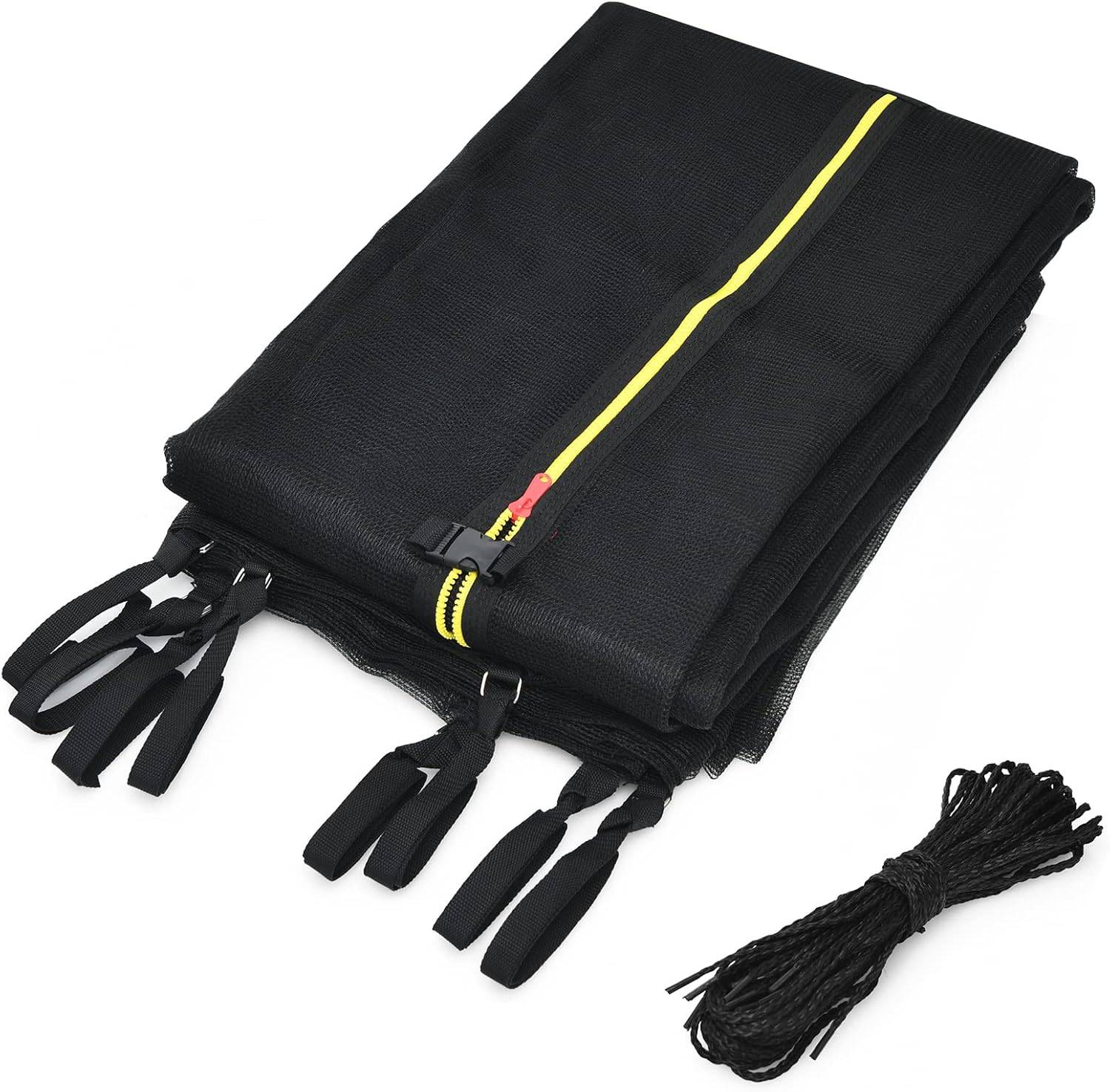 Filet de sécurité pour trampoline ø305 cm avec 6 poteaux fermeture eclair double - Imagen 1