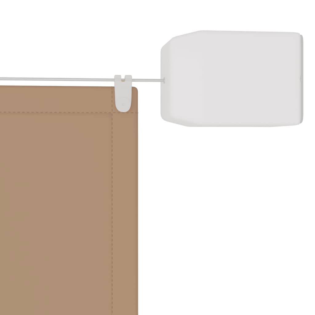 Helloshop26 - Auvent vertical 100x800 cm tissu oxford taupe - Imagen 3