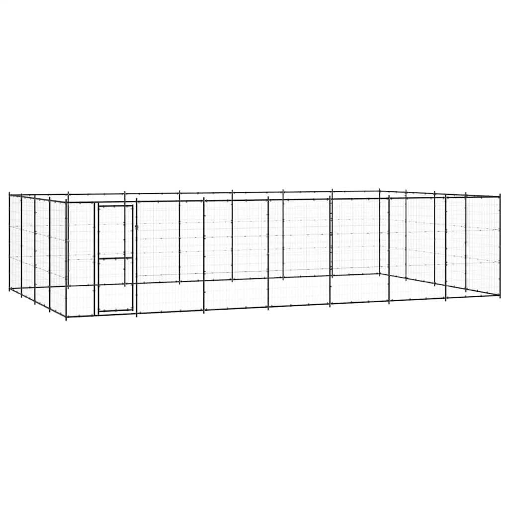 Vidaxl - Chenil d'extérieur pour chiens Acier 33,88 m² vidaXL 3082315 - Imagen 2