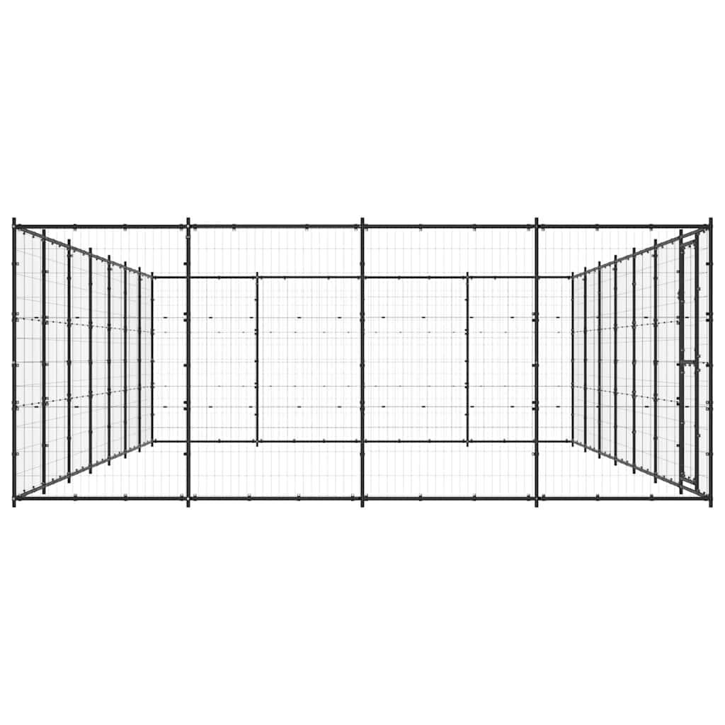 Vidaxl - Chenil d'extérieur pour chiens Acier 33,88 m² vidaXL 3082315 - Imagen 6
