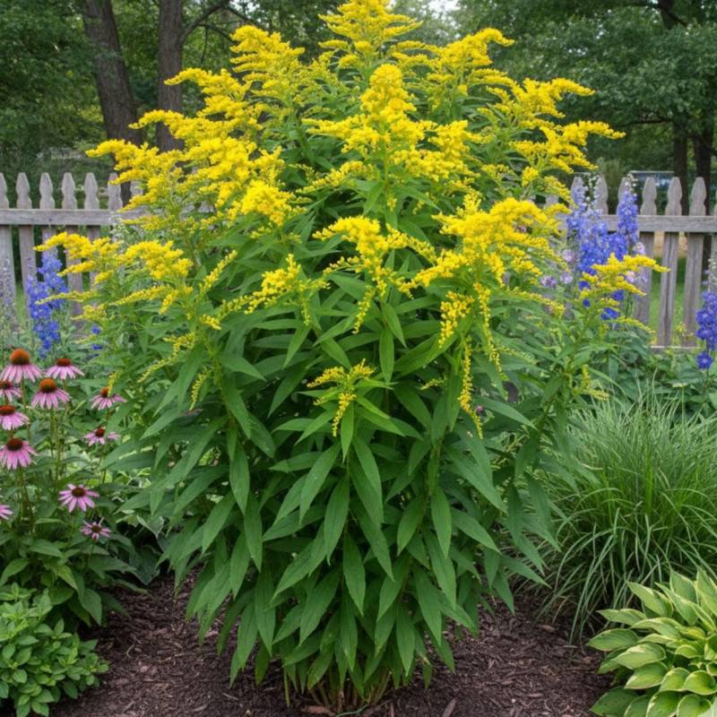 Verge d'or Strahlenkrone, Solidago à fleurs Jaune/ - feuillage Caduc - Godet - 5/20 cm